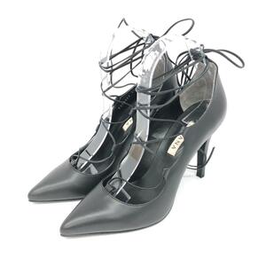 良好◆DIANA ダイアナ パンプス 24cm◆ ブラック ポインテッドトゥ レディース 靴 シューズ shoes