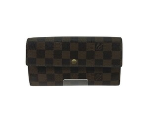 ●● LOUIS VUITTON ルイヴィトン 財布 長財布 Ｎ61724 ブラウン やや傷や汚れあり