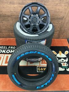 ◆夏用Set◆ wedsスタットベルク JWL-T対応 200系ハイエース バン ワゴン レジアス 100ホワイトレター グッドイヤーNASCAR (ナスカー)付き!