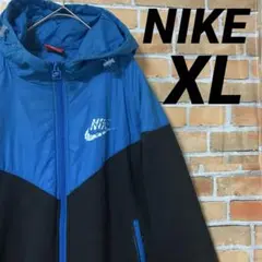 NIKE ブルゾン ジャケット 内ボア？ 毛 ワンポイント ロゴ マルチカラー