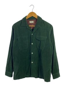 JOE McCOY◆長袖シャツ/15/コーデュロイ/グリーン/MS22102/CORDUROY OPEN COLLAR