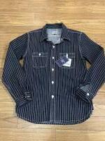 THE FLAT HEAD FN-SDK-702L 10ozWABASH WORKshirts ブルー40