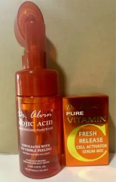 dr. alvin foam wash& vitamin serum 2 set