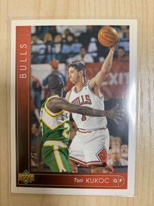 NBA Trading Card Toni Kukoc Upper Deck Rookie Card 94-95 トニークーコッチ Chicago Bulls シカゴブルズ The Last Dance 90年代