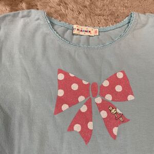 ＫＰ　Tシャツ 120 長袖　カットソー 水色　ニットプランナー ミミちゃん