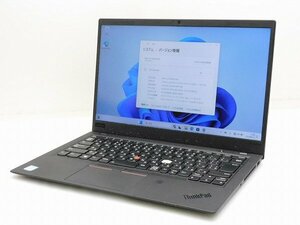 【1円スタート】Lenovo X1 Carbon 6th Gen 20KGA00SJP Core i5 8250U 1.6Ghz 8GB 128GB(SSD) 14インチ FHD (1920×1080) Windows11 Pro