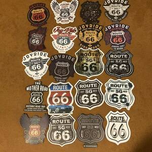 ROUTE 66 防水ステッカー アメカジ 50枚