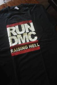 RUN DМC★　S/STシャツ新品XLsize bk×re デッドストック本物#[SALE!★大特価