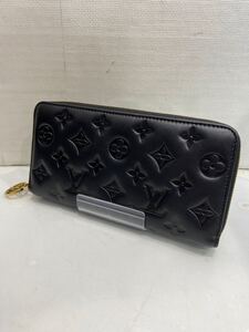 【LOUIS VUITTON ルイヴィトン】 M81510 ジッピー・ウォレット モノグラム エンボス ラムレザー ブラック 長財布 ラグジュアリー 2401oki k