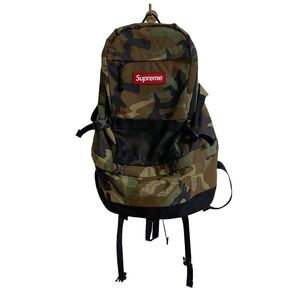 【Supreme 2015AW backpack バックパック リュック 迷彩 camo カモフラージュ柄 ボックスロゴ BOX LOGO シュプリーム コーデュラ】