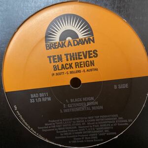 Ten Thieves / Straight From The Slums , Black Reign　アングラ　HIPHOP RAP レコード　バイナル