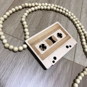 ミラーアクセサリー 【カセットテープ】 ピップホップ B系 HIP HOP レコード バックミラー飾り ルームミラー飾り ペンダント ネックレス