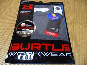 バートル/BURTLE 長袖 ホットロングTシャツ 4078 Mサイズ 52バーク ニット ホットロングTシャツ 秋冬 ストレッチ 裏起毛 保温 作業服