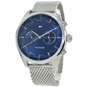 トミーヒルフィガー 腕時計 メンズ シンプル 青文字盤 かっこいい腕時計 プレゼント 誕生日プレゼント 父の日