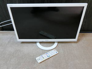 ★中古品 SHARP シャープ 液晶カラーテレビ LC-24K40 B-CASカード リモコン付 ★