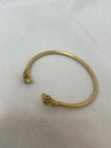 ブレスレット バングル　18金　750 羊　ビンテージ　bracelet GOLD 18k accessory goat