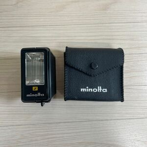 minolta ミノルタ　electroflash-3 ケース付き　ストロボ　