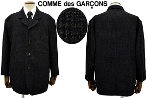 L-2080★新品同様★COMME des GARCONS HOMME PLUS コムデギャルソン オム プリュス PJ-05070M★秋冬 ネイビーチェック ジップ ジャケット M