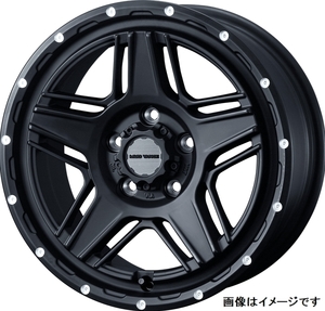 個人宅発送可能 Weds WEDS ADVENTURE MUD VANCE 07 マットヴァンス ゼロセブン 16X7.0J +38 5穴 PCD114.3 FMBK ホイール 1本 (40535)