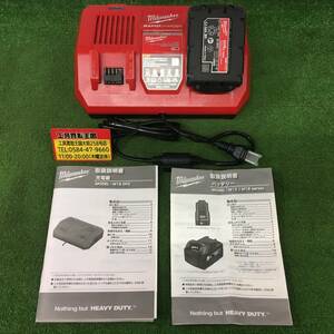 【中古品】Milwaukee(ミルウォーキー) 18V2Ahリチウムイオンバッテリー+18Vデュアルベイ充電器 M18B2+M18DFC ITP33M3O9JVK