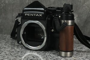 F★ PENTAX ペンタックス 6x7 中判フィルムカメラ ボディ グリップ付き【ジャンク品】