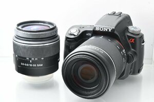 一眼レフカメラ 初心者 一眼レフ 中古 デジタル一眼レフカメラ sony α33 ダブルレンズ リペア センサークリーニング【中古】