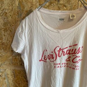 [KWT4605] リーバイス 半袖Tシャツ レディース ホワイト S ポス