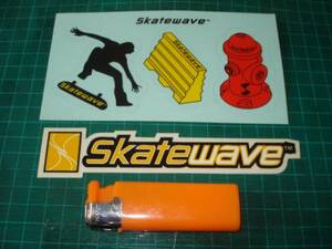 レア！Skatewaveスケートウェーブのステッカー２枚セット②！