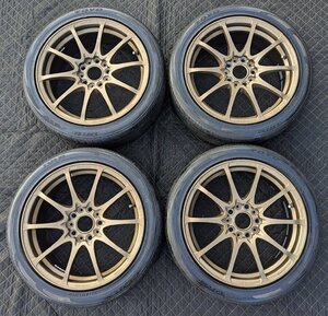 RAYS VOLK RACING CE28NF 17インチ 7.5J +50 114.3 5穴 ブロンズ 4本セット 絶版モデル 希少 美品 DC5 CL7 EP3 FN2 CL1