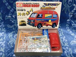 即決 イマイ 1/24 スバル サンバー ハイルーフ スーパーボーイ SUPER BOY モーターライズ 未組立て IMAI プラモデル 当時物 希少 絶版