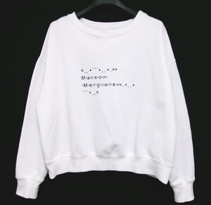 新品★Maison Margiela★メゾンマルジェラ★イタリア製 スウェット トレーナー★オーバーシルエット★Mサイズ★ホワイト