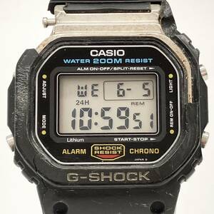 ジャンク CASIO カシオ DW-5600C-1V 901 海外モデル スピードモデル スクリューバック 稼働品 グリーン豆球