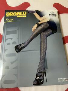 OROBLU trend peggy s eu38-40 lilac 4 20デニール 柄 デザイン パンティストッキング パンスト panty stocking イタリア製 高級