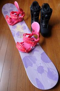 COSMIC SURF（フラットタイプ？）,RIDE,TWO[B]ONE(BOA)未使用品　板141ｃｍ、ブーツ23.0ｃｍ　３点セット