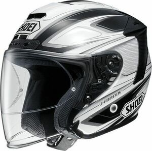 美品/中古 SHOEI J-Force4 Briller Ｊフォース４ ブリエ Size:L ホワイト×ブラック ダークスモークシールド CJ-2 ピンロックシート