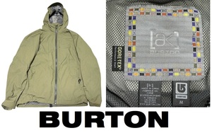 新品同然バートンBURTON/ak★ゴアテックスGORETEXスノーボード・ジャケット★カーキ★M