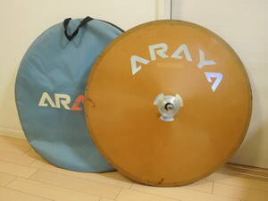 araya アラヤ　ピスト　ディスク　ホイール　リア　美品　レア　トラック　競輪　ピスタ