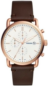 FOSSIL[フォッシル] fs5476 COMMUTER CHRONOGRAPH JAVA LEATHER WATCH アナログ メンズ ブラウンレザー腕時計