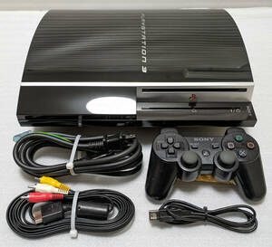 294 中古 SONY PS3 プレステ3 プレステーション3 本体 CECHL HDD：80GB FW3.55 ソフト1本付