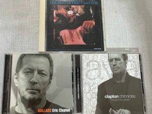 ERIC CLAPTONエリッククラプトン BESTアルバムCD3枚セット BALLADS/clapton chronicles BEST OF/TIME PIECES-THE BEST OF ERIC CLAPTON