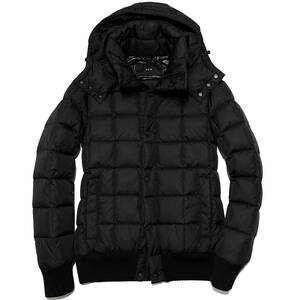 定価16.5万 AKM×DUVETICA NYLON NEO SQUARE HOODED DOWN S　黒 デュベティカナイロンネオスクエアダウンジャケット　wjk ジュンハシモト