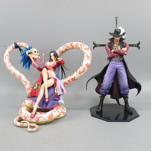 1円〜 メガハウス P.O.P MAXIMUM 海賊女帝 ボア・ハンコック 鷹の目 ジュラキュール・ミホーク ONE PIECE 箱無 計2点 21-2987315【O商品】