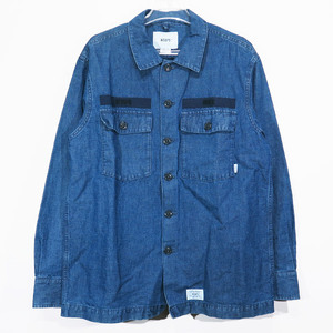 WTAPS ダブルタップス 18SS BUDS LS 01/SHIRT.LICO.CHAMBRAY バッツ ロングスリーブ シャツ シャンブレー インディゴ 長袖 Fez ten