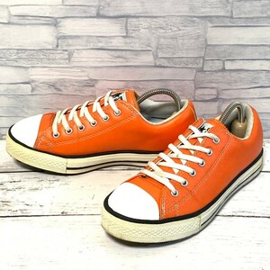 R6425bE CONVERSE コンバース スニーカー ゴルフシューズ オレンジ レディース 22.5cm ALL STAR オールスター シンセティックレザー