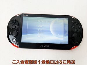 【1円】PSVITA 本体 レッド/ブラック SONY Playstation VITA PCH-2000 初期化/動作確認済 B03-414rm/F3