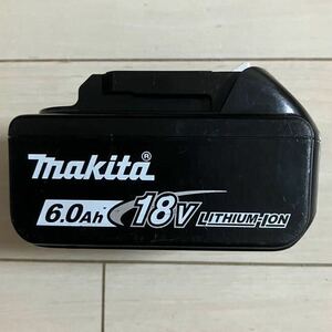 makita 18V 6.0Ah リチウム バッテリー BL1860B 動作品 蓄電池 LITHIUM ION 電動工具 マキタ 純正 送料無料