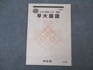 VO05-040 河合塾 早大国語 早稲田大学 テキスト 未使用 2022 春期講習 003s0B