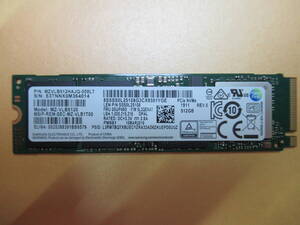 ♪♪1円 ～スタートSAMSUNG SSD M.2 2280 NVMe 512GB MZ-VLB5120 使用時間:1082H♪♪