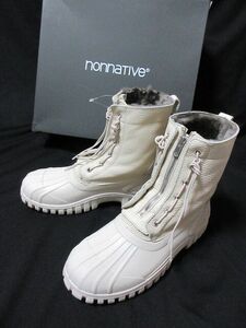 42 未使用 定価76780円 nonnative ノンネイティブ NN-F4202 WORKER ZIP DUCK BOOTS ブーツ シューズ 白