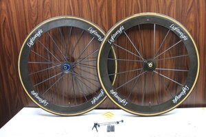 ○Lightweight ライトウェイト standard G3 RIM カンパフリー 11/12s対応 チューブラー フルカーボン ホイールセット 美品